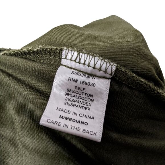 LOVE TREE Green Chino Joggers M - Picture 6 of 7